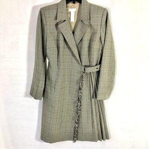 Liz Claiborne Vintage Plaid Wrap Dress sz 8P‎